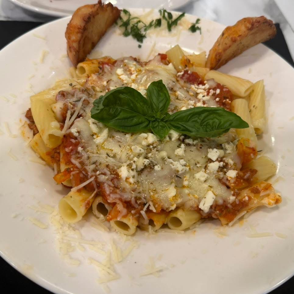 Pasta special with basil